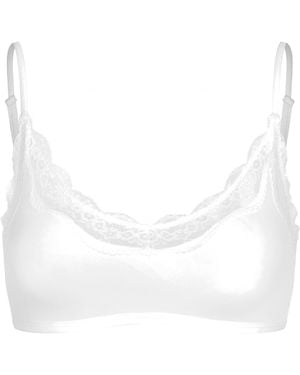cfab Bh Lace Bralette - Weiß