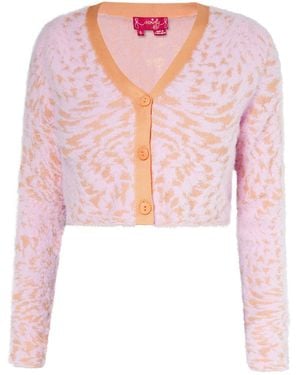 swirly Strickjacke - Pink