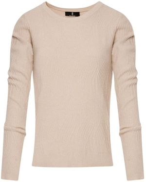Fracomina Pullover Regular Fit Crew Neck Sweater - Weiß