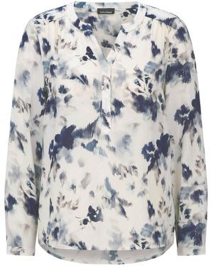 Goldner Blusenshirt - Grau