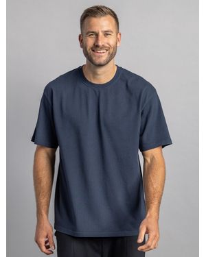 Dirt Shirt Heavy Cotton T-Shirt Oversized - Blau