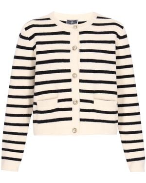 DreiMaster Maritim Strickjacke - Weiß