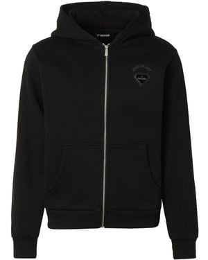 2Y Premium Tarn Zip Hoodie - Schwarz