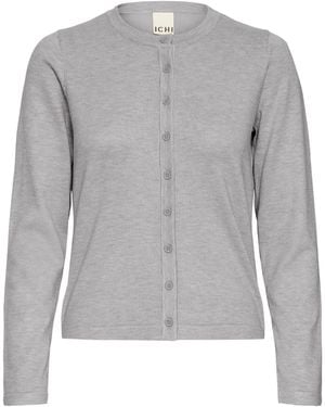 Ichi Strickjacke Ihluls - Grau