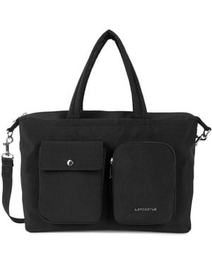 Lancaster Handtasche Lancaster Sac Main Bowling Zipp Basic Pocket Noir - Schwarz