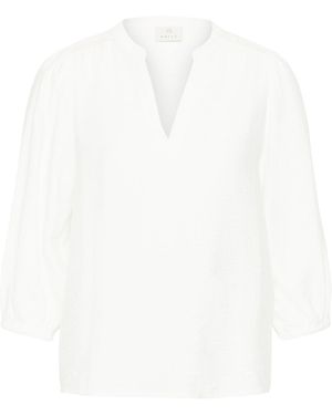 Kaffe Bluse Kaalberta - Weiß