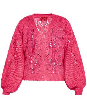 swirly Strickjacke - Pink
