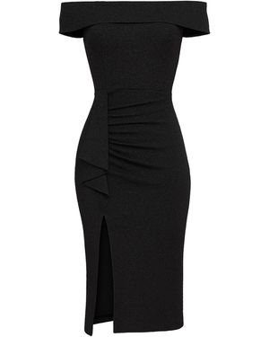 Goddiva Midikleid - Schwarz