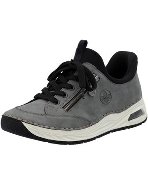 Rieker Lederimitat Sneaker - Schwarz