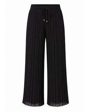 Worldclassca Bügelfaltenhose Damen Plissee Sommer Hose - Schwarz