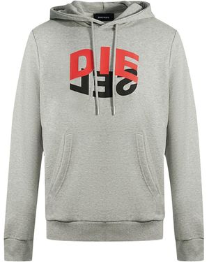 DIESEL Sweatshirt S-Girk-Hood-N1 - Grau