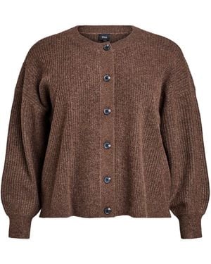 Zizzi Strickjacke Cavista - Braun