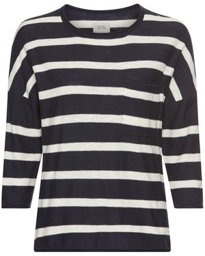 Camel Active Boxy Strickpullover Mit 3/4-Ärmeln - Schwarz