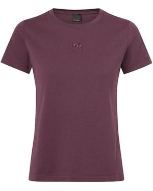 Pinko Shirt Bussolotto T-Shirt Jersey T-Shirt - Lila
