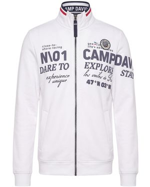 Camp David Sweatjacke - Weiß
