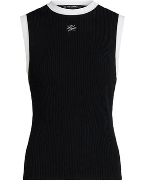 KARL LAGERFELD Top - Schwarz