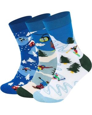 Happy Socks Socken Winter Sports - Blau
