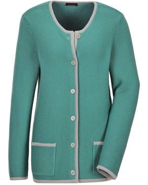 Goldner Strickjacke - Grün