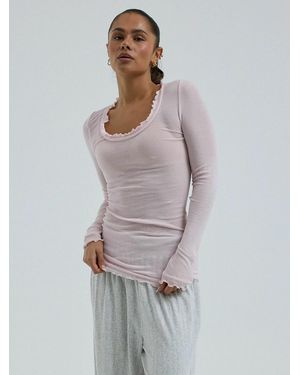 Seamless Basic Top Cotton - Grau