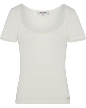 Morgan T-Shirt 261-Damour - Weiß