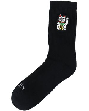 Iriedaily Socken 'byebye' - Schwarz