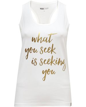 YOGISTAR.COM Top - Weiß