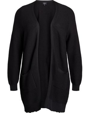 Zizzi Strickjacke Melsa - Schwarz