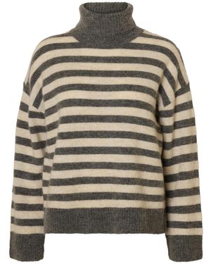 SELECTED Pullover Slflulu - Grau