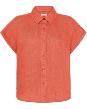 Knowledge Cotton Bluse Aster - Orange