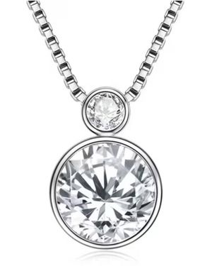 ROUGEMONT Jewellery Kette Exquisite Moissanit Diamant Halskette - Weiß