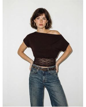 Bianco Lucci Bluse Blusen - Blau