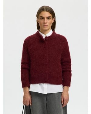 SELECTED Strickjacke Gabriella - Rot