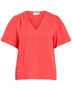 Vila Bluse Nia - Rot