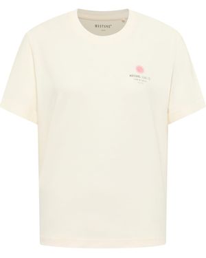 Mustang T-Shirt 'Floris' - Weiß