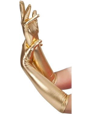 Dirndline Fingerhandschuhe Metallic - Mettallic