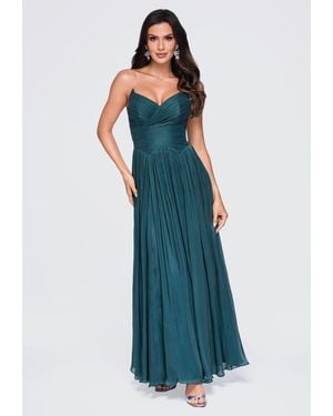 Ombre Abendkleid La-Om-Dlr435 - Blau