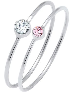 Elli Jewelry Ring Set - Weiß