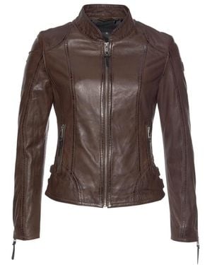 ALPENBLITZ Lederjacke - Braun