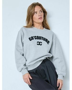 co'couture Cocouture Sweater Zoecc - Grau