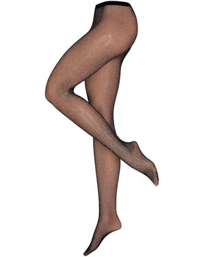 Nur die Feinstrumpfhose Glitzer Netzstrumpfhose - Natur