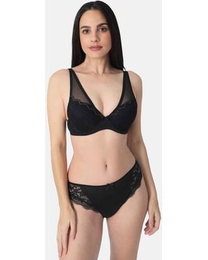 Sassa Bh Eyelash Lace - Schwarz