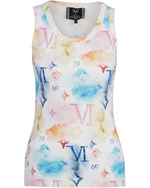 19V69 Italia by Versace Top - Blau