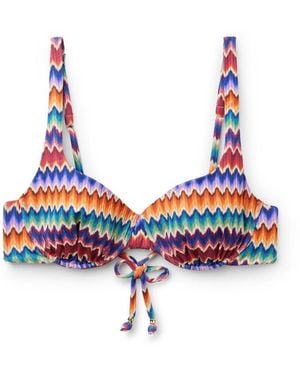Calzedonia Bikinitop Vibrant Chevron - Rot