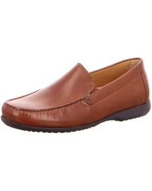 Sioux Mokassin Slipper Herren 36621 Echtleder - Braun