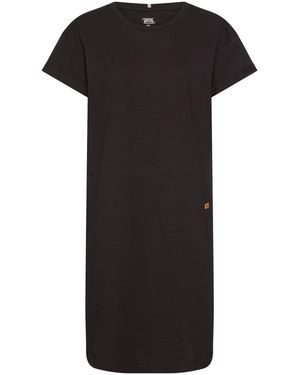Camel Active Kleid Aus Reiner Baumwolle - Schwarz
