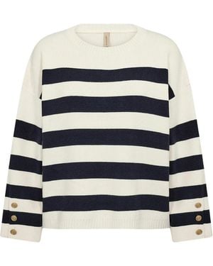 Soya Concept Sweater Sc-Kanita Stripe 36 - Weiß