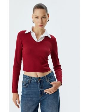 Koton Shirt - Rot