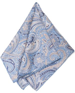 MayTree Schal Herrenseidentuch Paisley - Blau