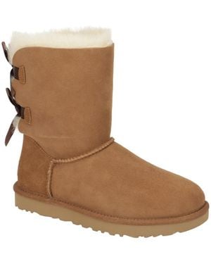 UGG Boots Bailey Bow 2 Stiefel Chestnut 1016225 - Weiß