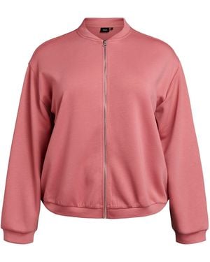 Zizzi Sweatjacke Malisa - Pink